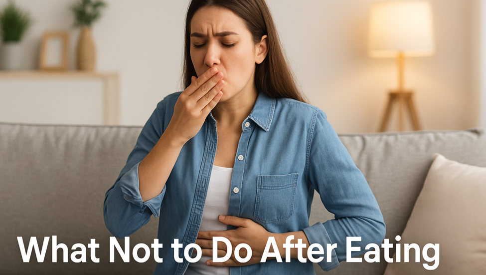 The Art of Dining: What Not to Do After Eating for Better Health